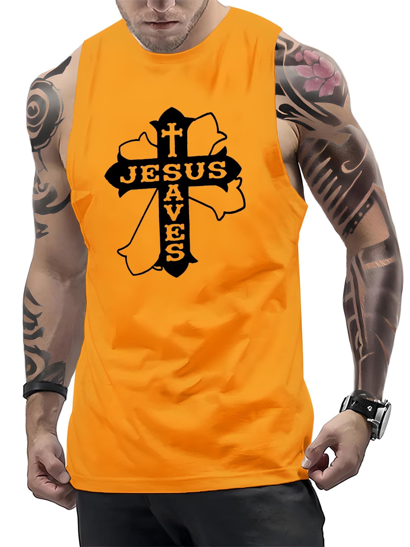 Jesus Saves Men's Christian Tank Top claimedbygoddesigns