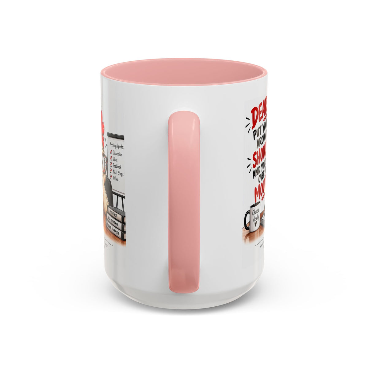 Christian Coffee Mug — "Dear Lord, Put Your Arm Around My Shoulder" Inspirational Ceramic Mug