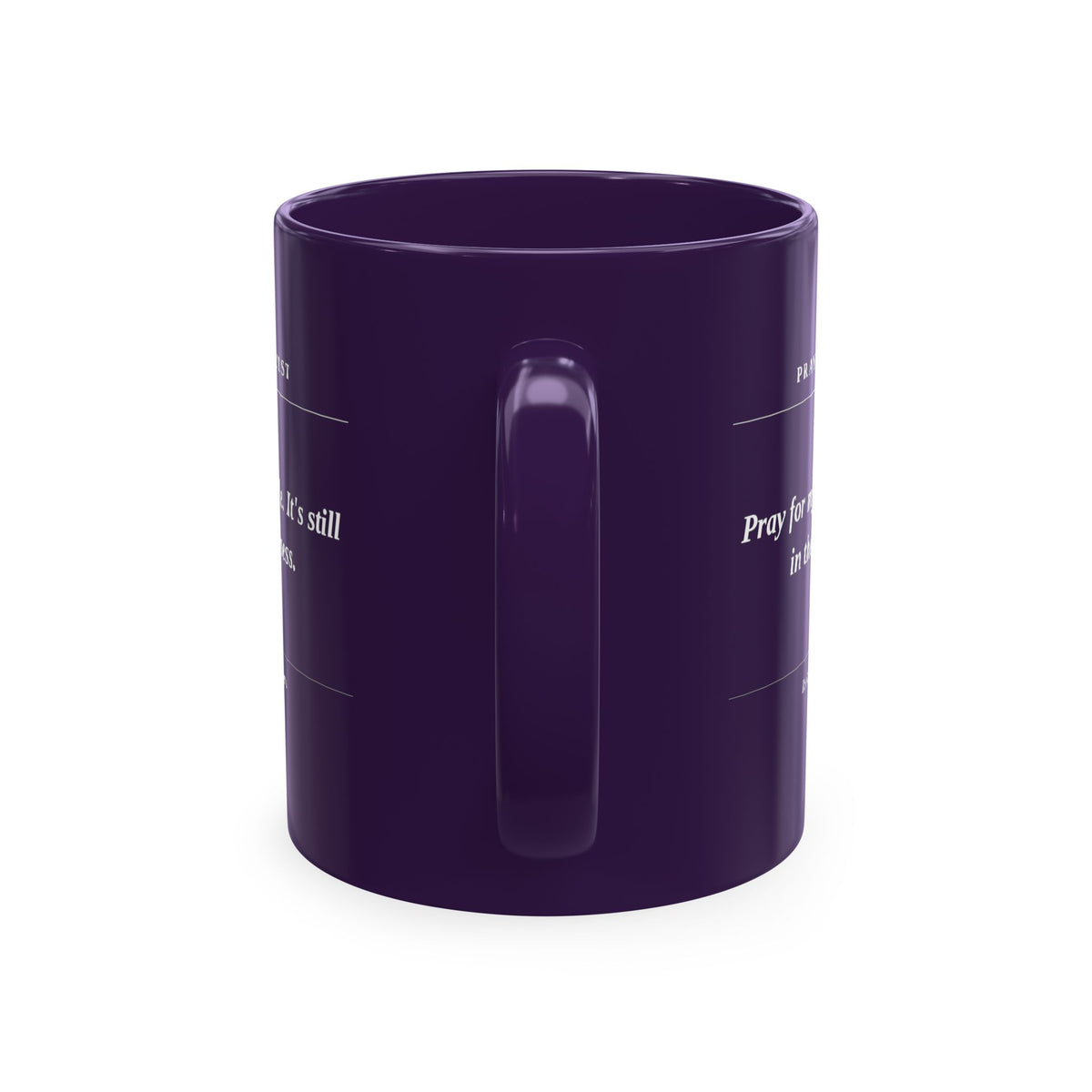 Prayer Request Ceramic Mug — 'Pray for My Attitude' Inspirational Coffee Cup