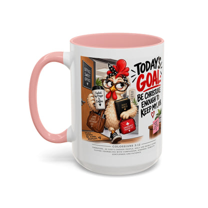 Today's Goal Christian Coffee Mug – Be Christlike Inspirational Bible Verse Mug