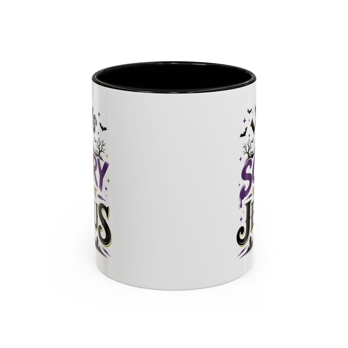 Coffee Mug — “Life Is Scary Without Jesus” Halloween Christian Accent Mug (11/15oz)