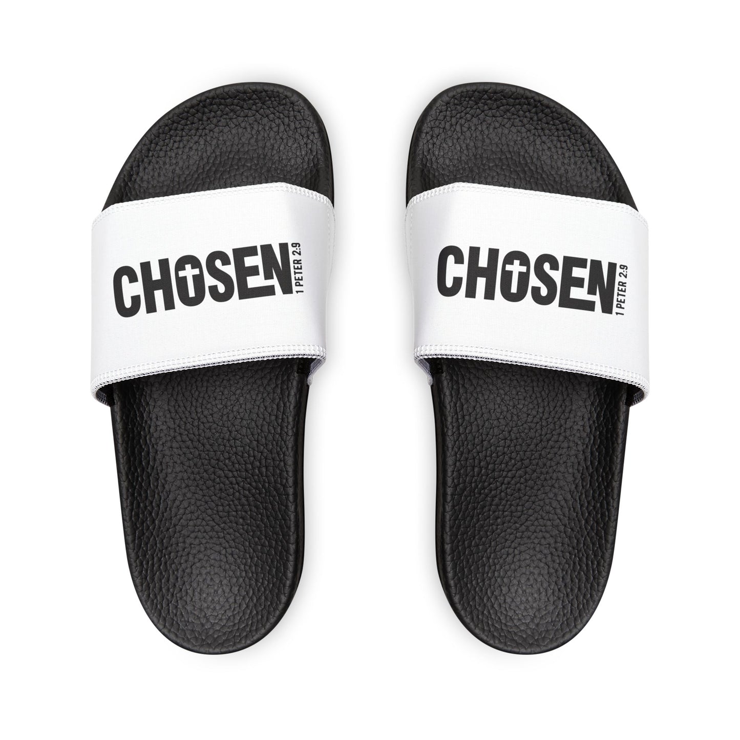 Youth Sandals with 'Chosen' Design, Comfortable Slip - Ons for Kids, Summer Footwear, Beach Sandals, Holiday Gift Ideas, Casual Wear - ClaimedbyGodDesigns