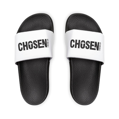 Youth Sandals with 'Chosen' Design, Comfortable Slip - Ons for Kids, Summer Footwear, Beach Sandals, Holiday Gift Ideas, Casual Wear - ClaimedbyGodDesigns