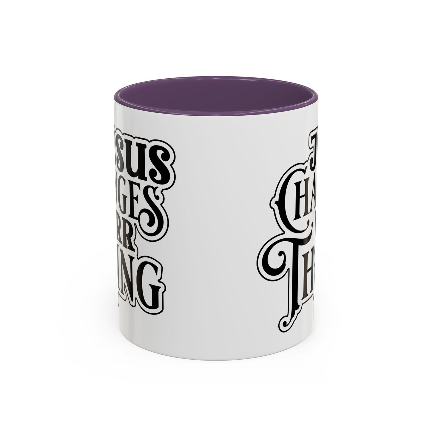 Inspirational Coffee Accent Mug - "He Changes Err Thang" - Perfect for Devotion and Gifts