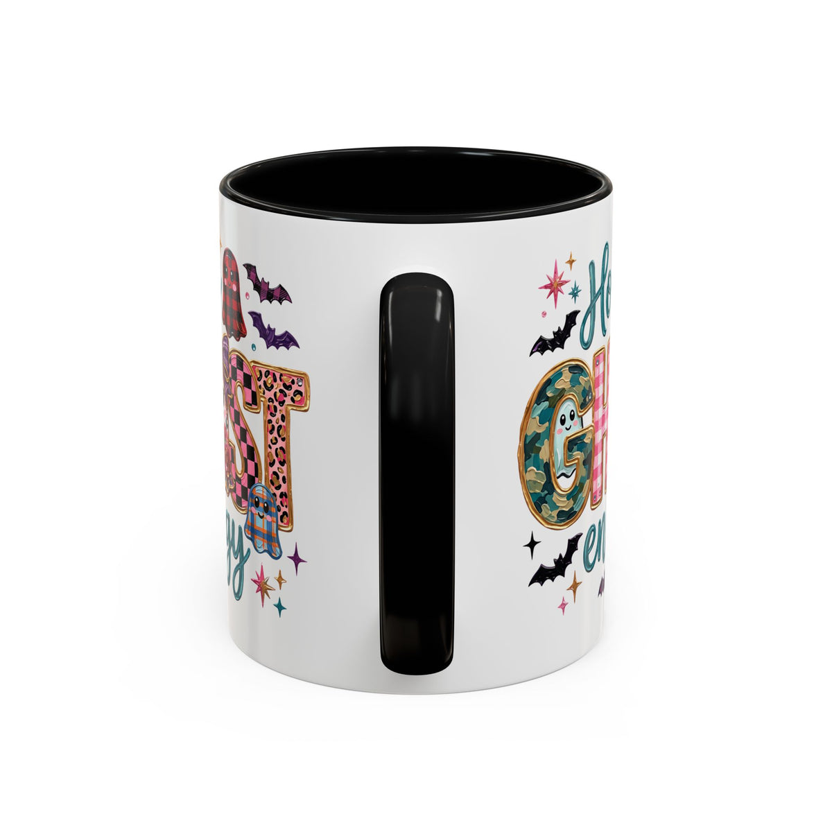 Accent Christian Coffee Mug — "Holy Ghost Energy" Halloween Cute Spooky Ceramic Mug (11/15oz)