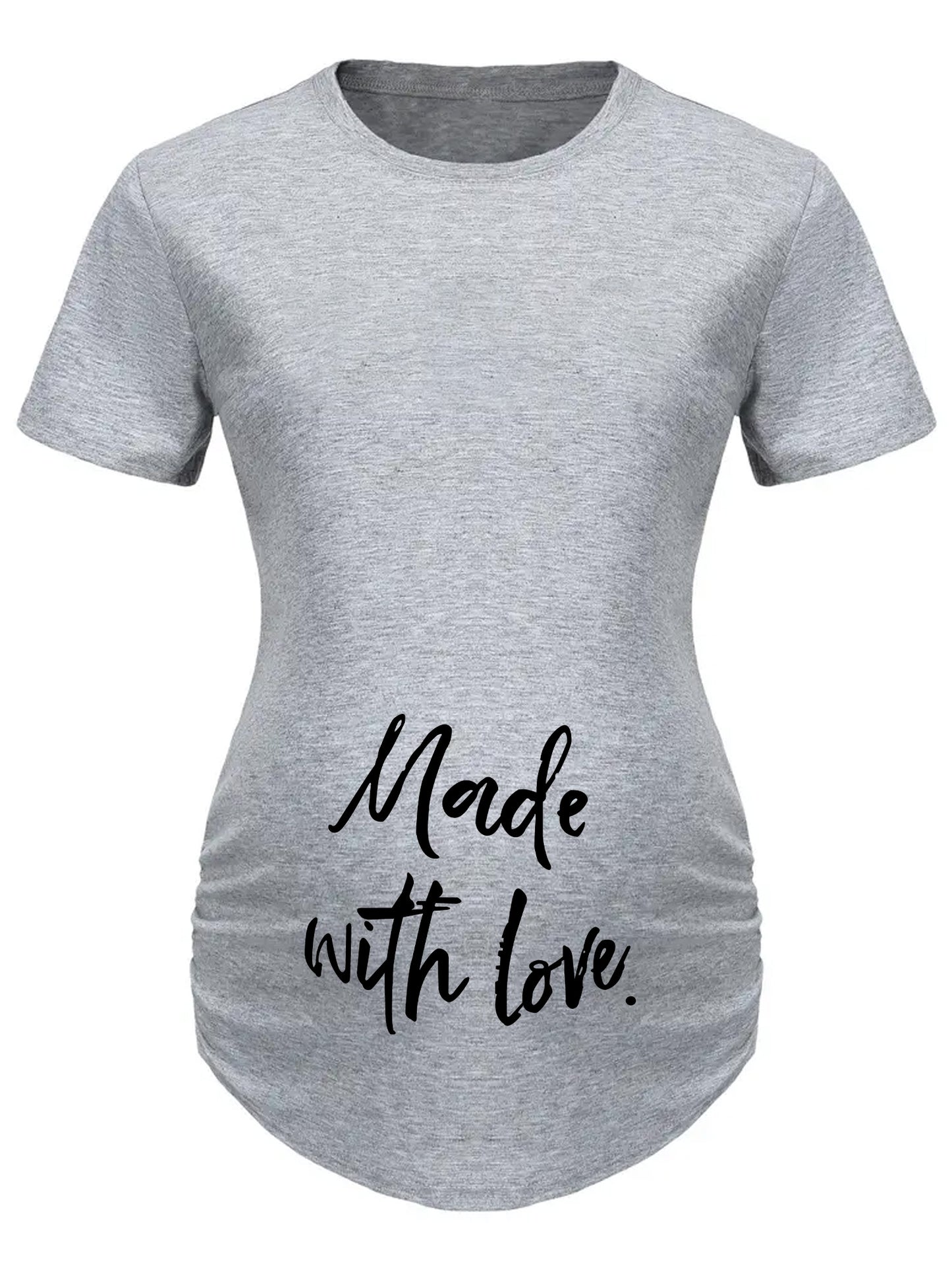 Made With Love Women's Christian Maternity T-shirt claimedbygoddesigns