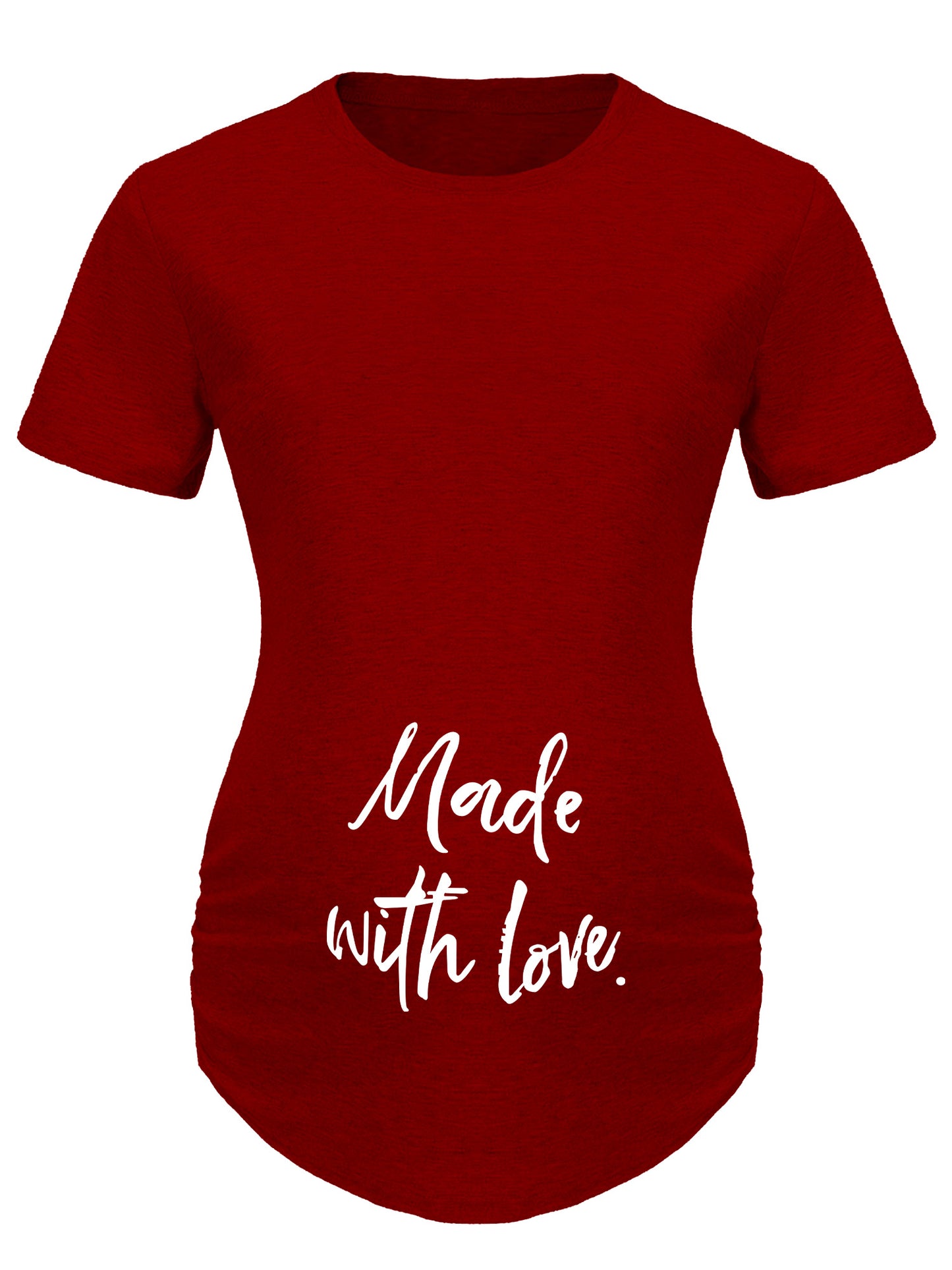 Made With Love Women's Christian Maternity T-shirt claimedbygoddesigns