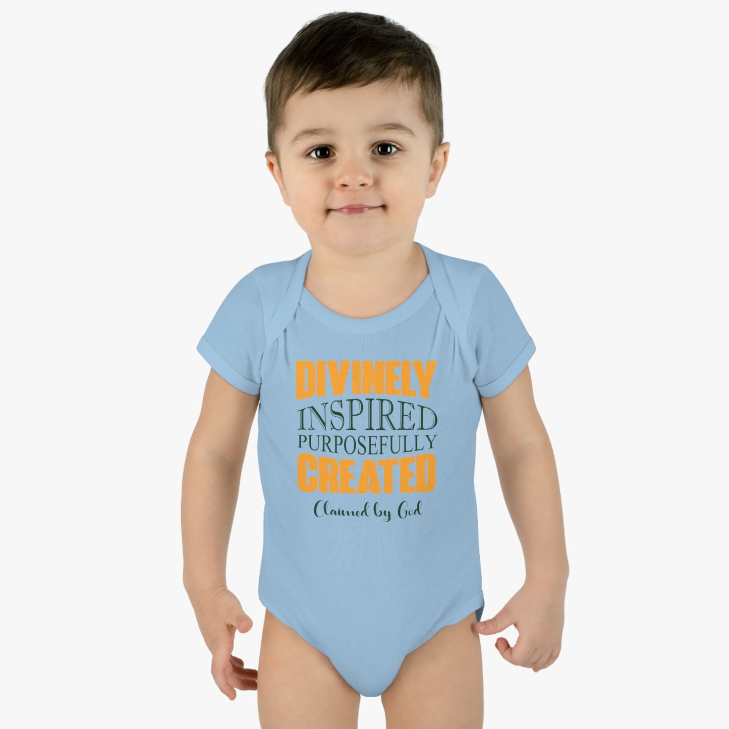 Divinely Inspired Purposefully Created Christian Baby Onesie Printify