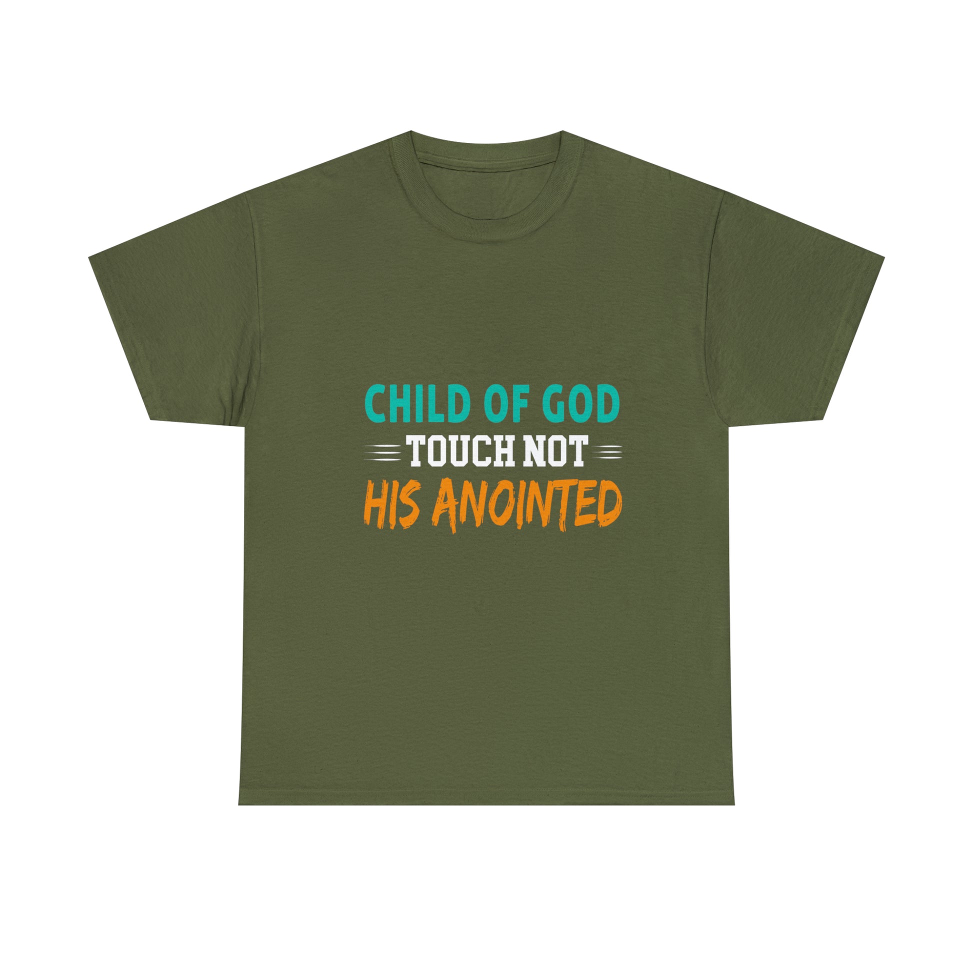 Child Of God Touch Not His Anointed Unisex Heavy Cotton Tee Printify