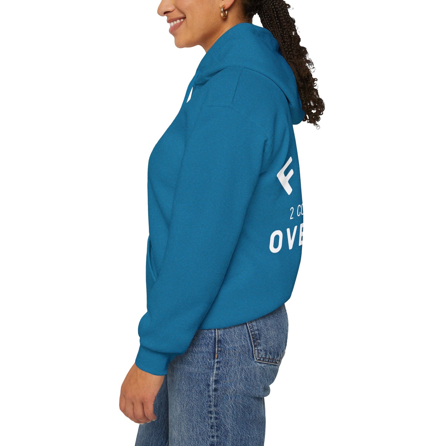 Faith Over Fear 3 Crosses  Unisex Christian Hooded Pullover Sweatshirt