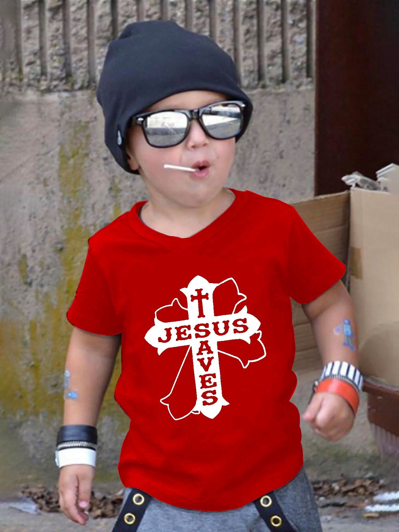 Jesus Saves Youth Christian T-shirt claimedbygoddesigns