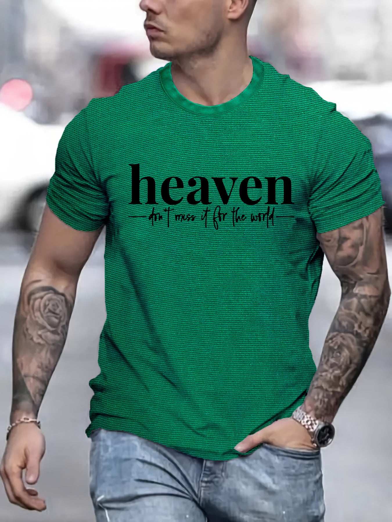 Heaven Don't Miss It For The World Men's Christian T-shirt claimedbygoddesigns