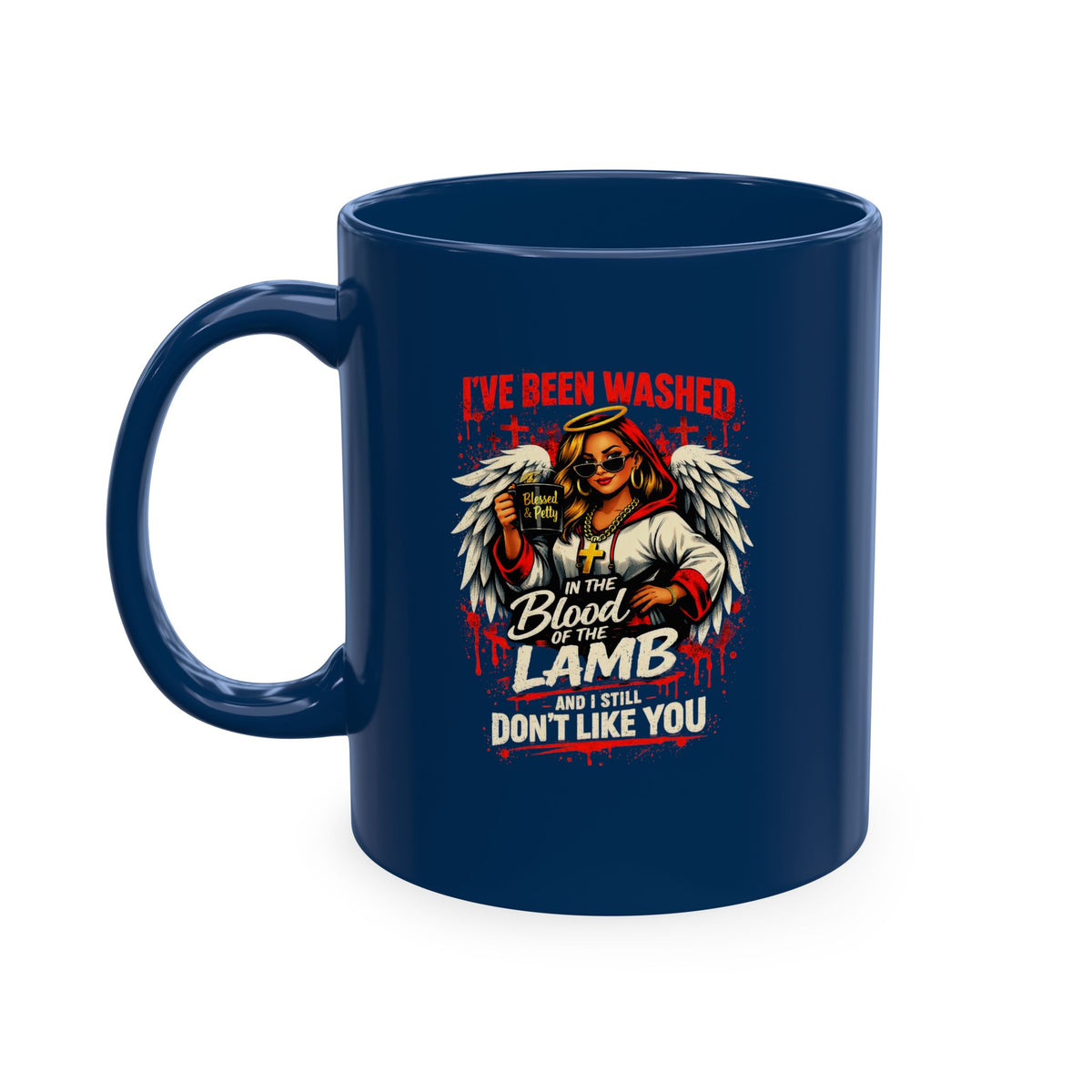 Ceramic Mug — 'I've Been Washed in the Blood of the Lamb' Christian Faith Coffee Cup