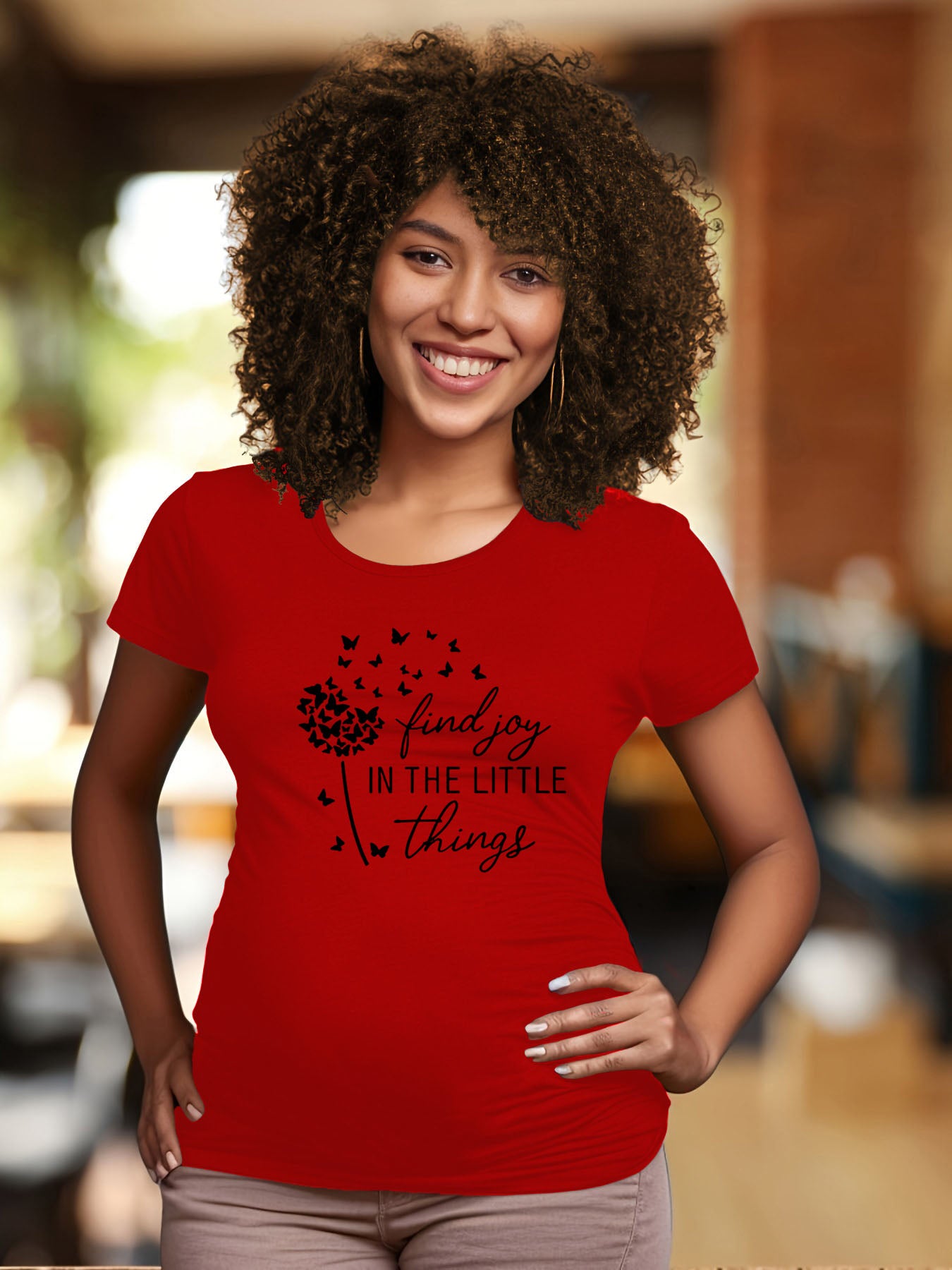 Find Joy In The Little Things Women's Christian Maternity T-Shirt claimedbygoddesigns