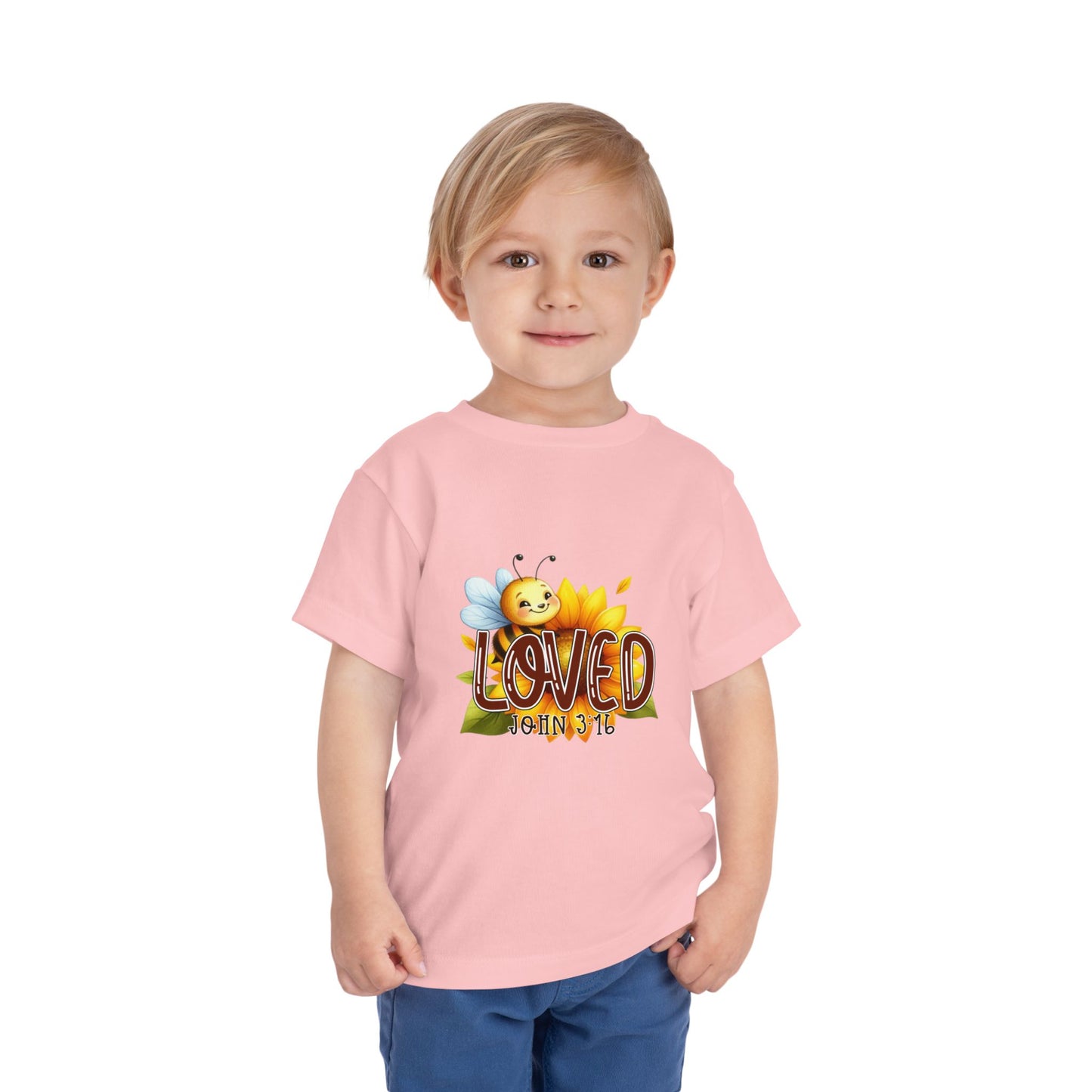 John 3:16 Loved Christian Toddler T-Shirt