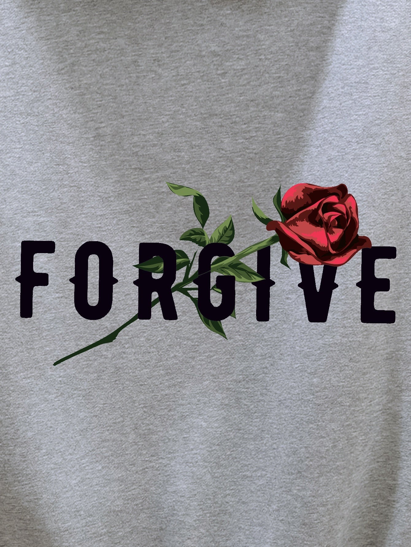 FORGIVE (Rose) Unisex Pullover Hooded Sweatshirt claimedbygoddesigns