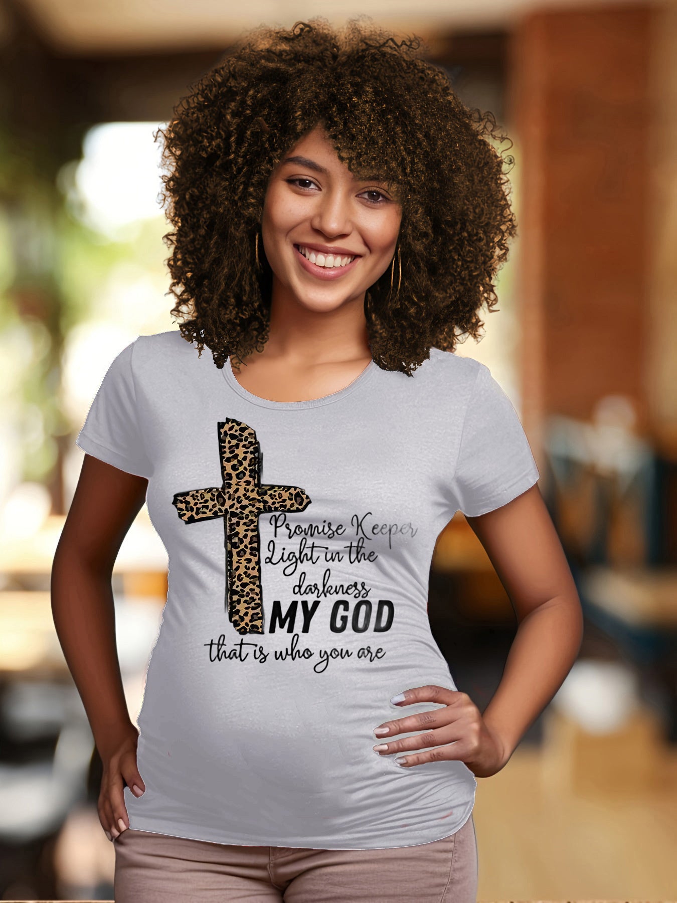 My God That Is Who You Are Women's Christian Maternity T-shirt claimedbygoddesigns