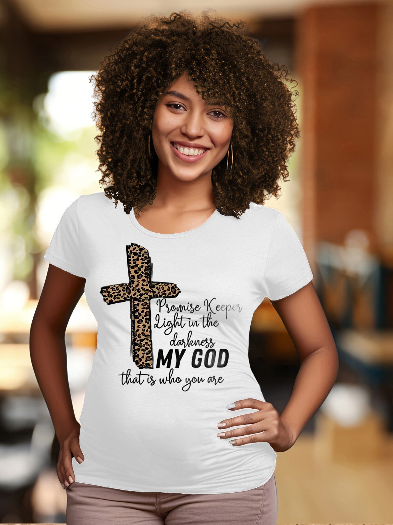 My God That Is Who You Are Women's Christian Maternity T-shirt claimedbygoddesigns