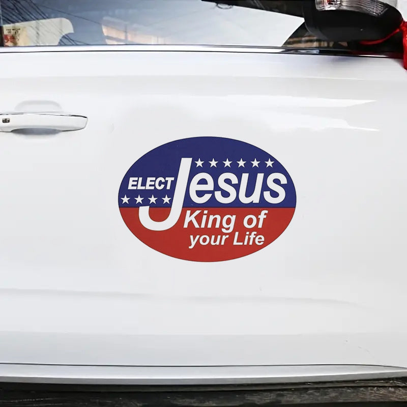 10pcs ELECT JESUS KING OF YOUR LIFE Christian Bumper Stickers claimedbygoddesigns