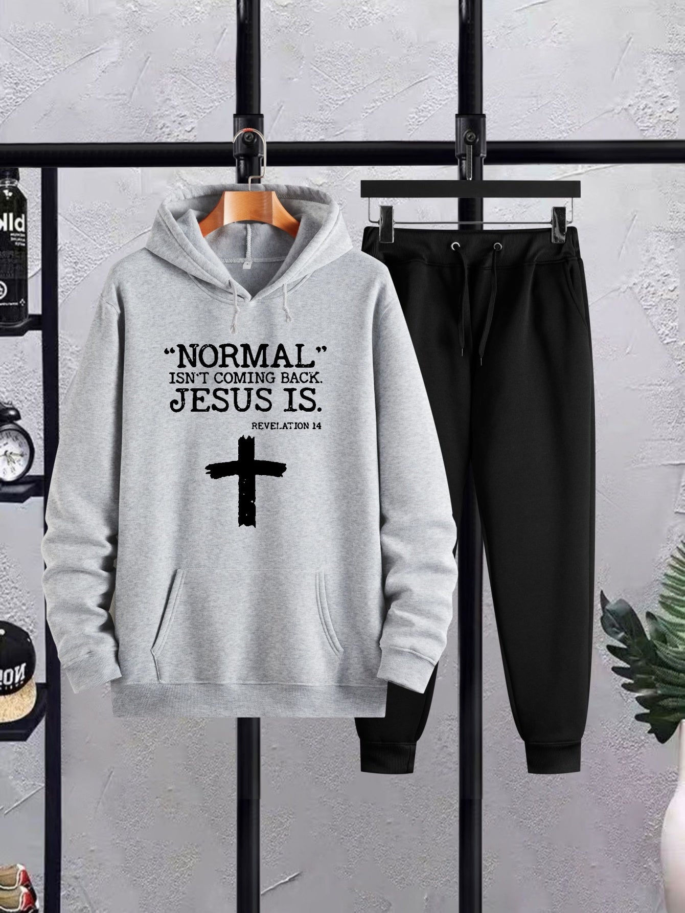 Revelation 14 Normal Isn't Coming Back But JESUS Is Men's Christian Casual Outfit claimedbygoddesigns