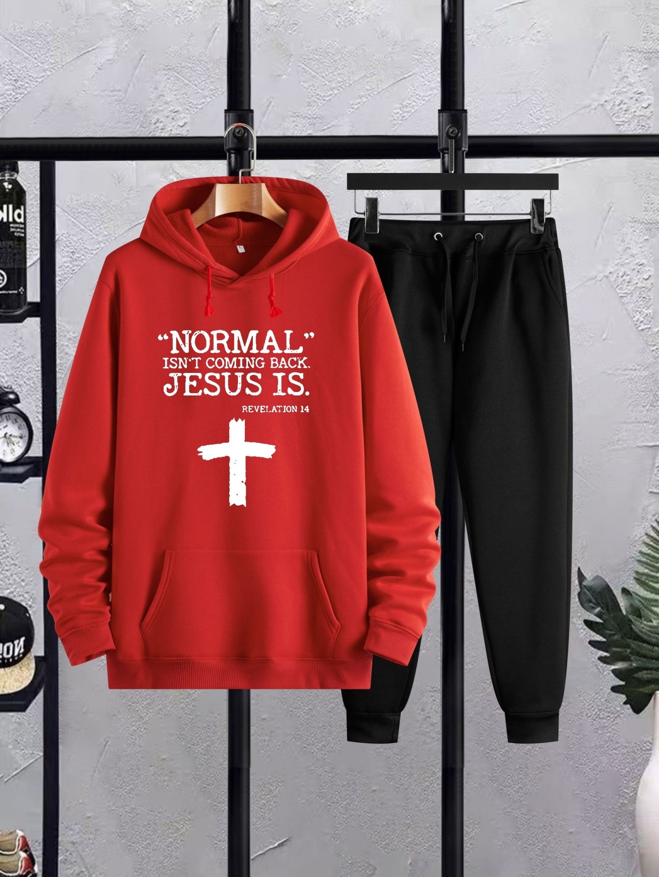 Revelation 14 Normal Isn't Coming Back But JESUS Is Men's Christian Casual Outfit claimedbygoddesigns