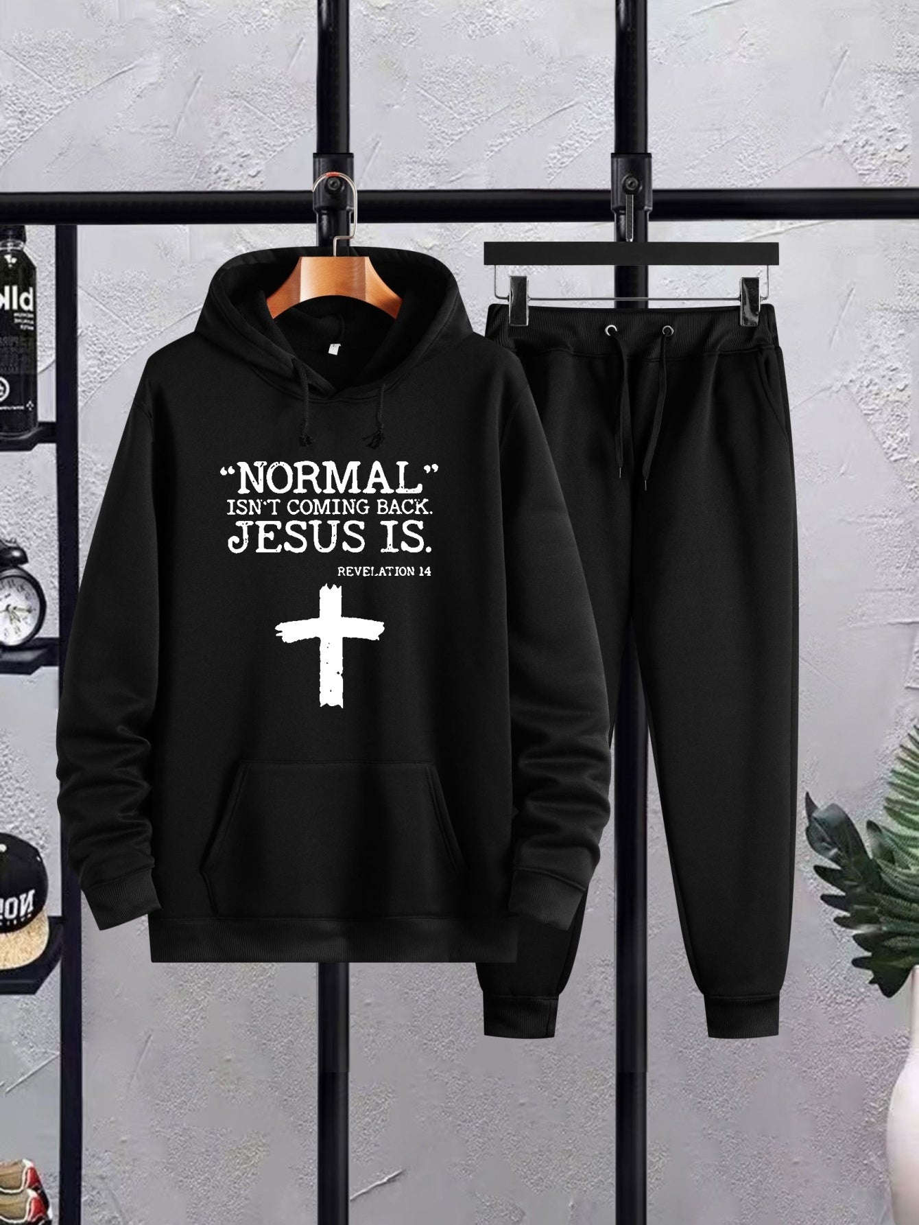 Revelation 14 Normal Isn't Coming Back But JESUS Is Men's Christian Casual Outfit claimedbygoddesigns