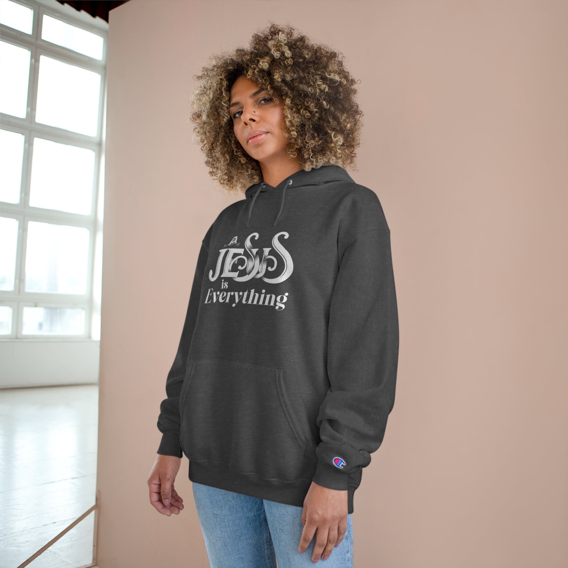 Jesus Is Everything Unisex Champion Hoodie Printify