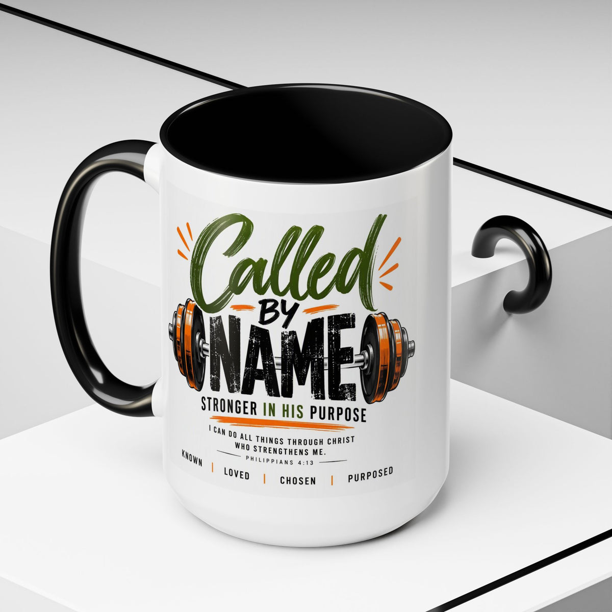 Called by Name Christian Coffee Mug – Stronger in His Purpose Inspirational Gift