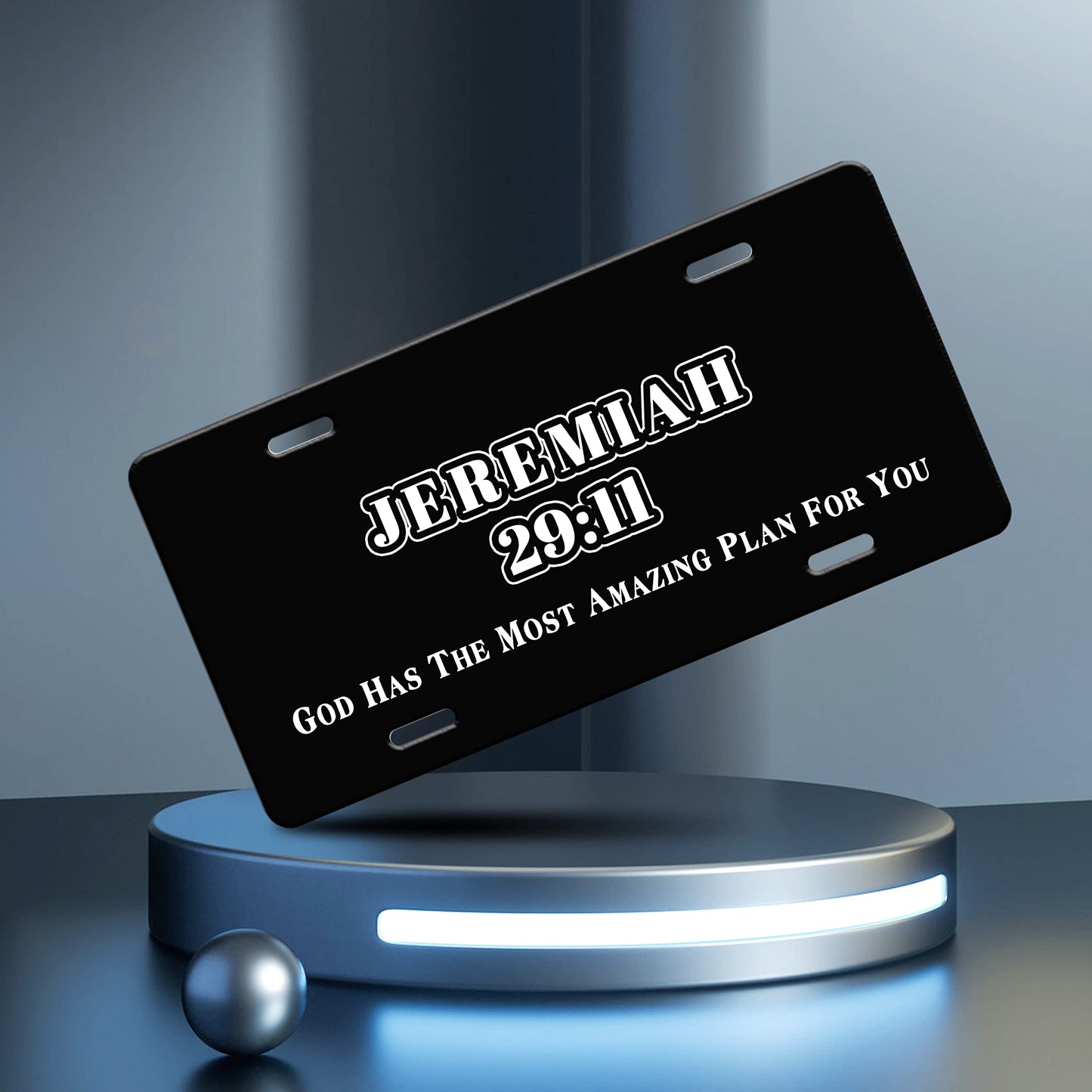 Jeremiah 29:11 God Has The Most Amazing Plan For You Christian Front License Plate 12x6 claimedbygoddesigns