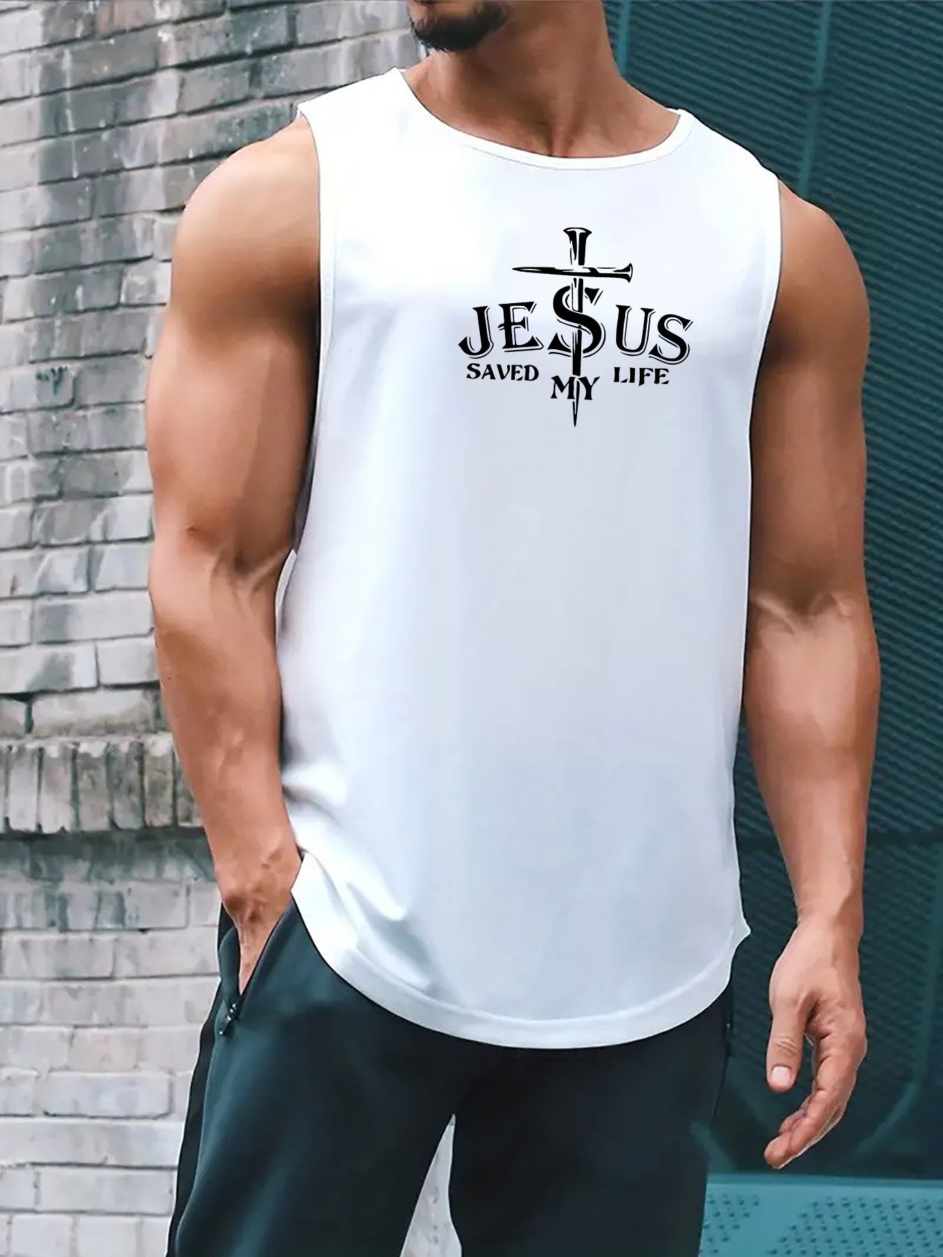 Jesus Save My Life Men's Christian Tank Top claimedbygoddesigns