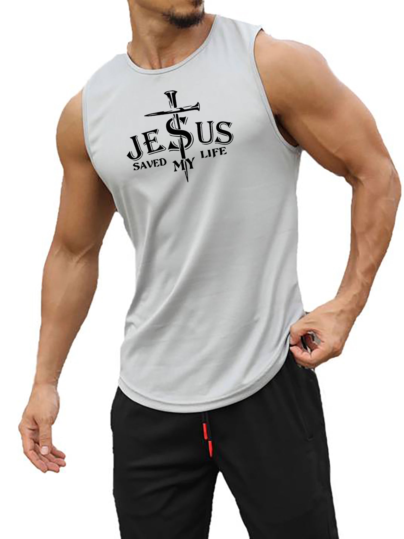 Jesus Save My Life Men's Christian Tank Top claimedbygoddesigns