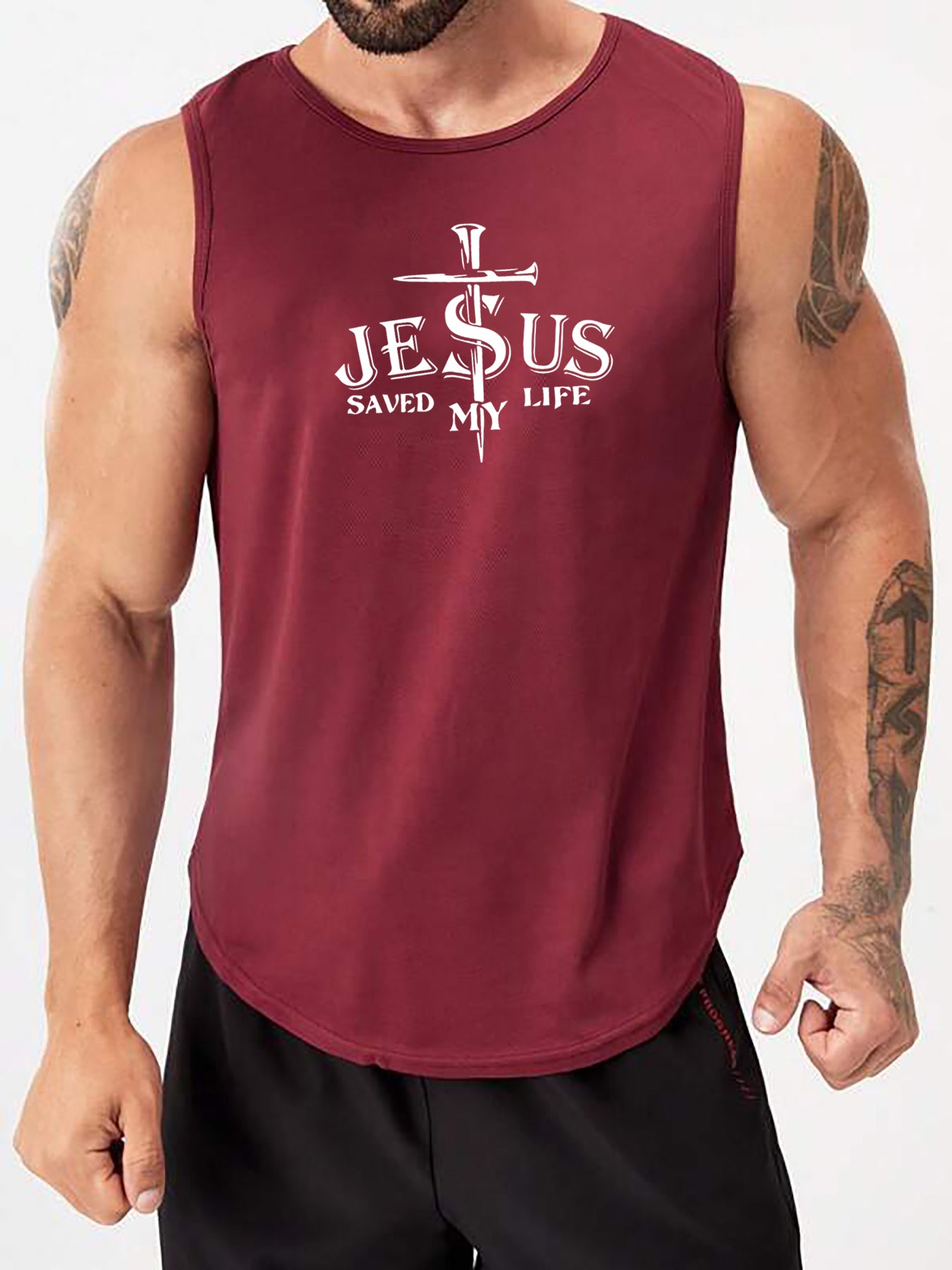 Jesus Save My Life Men's Christian Tank Top claimedbygoddesigns