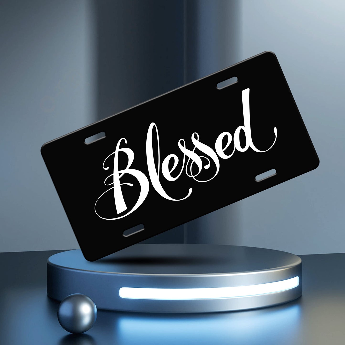 Blessed Christian Front License Plate 12 X 6 claimedbygoddesigns
