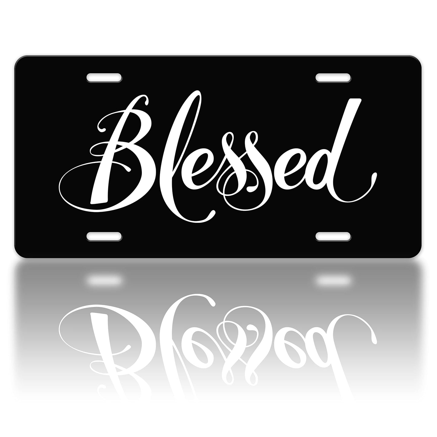 Blessed Christian Front License Plate 12 X 6 claimedbygoddesigns