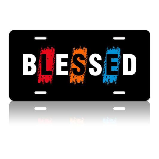 Blessed Christian Front License Plate claimedbygoddesigns