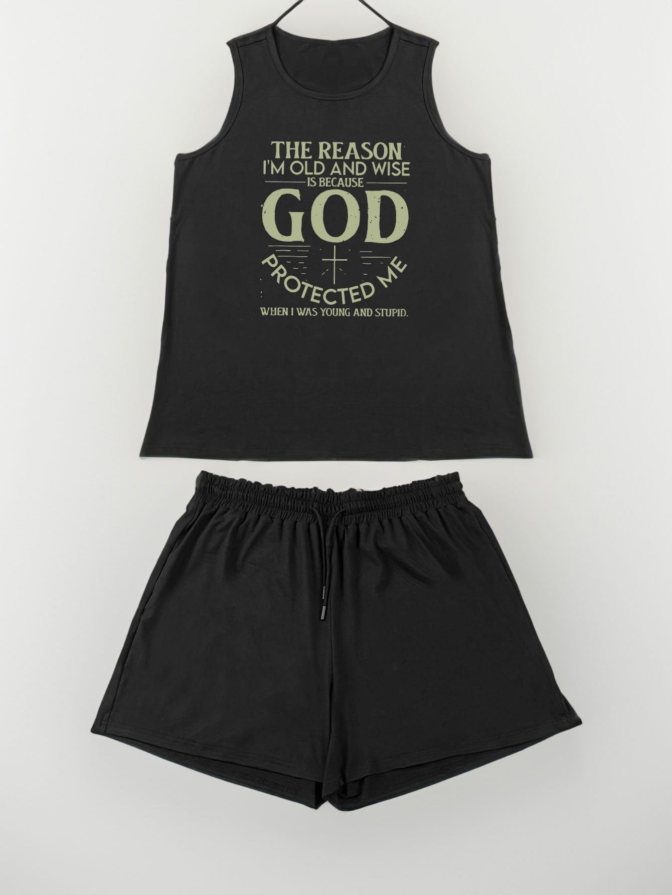 God Protected Me  Women's Christian Pajama Set claimedbygoddesigns