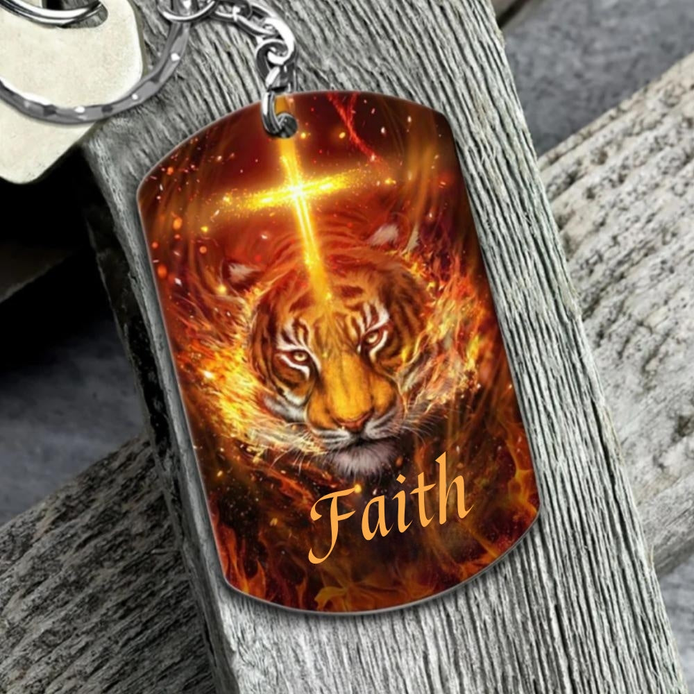 Romans 8:31 If God Is For Me Who Can Be Against Me Keychain claimedbygoddesigns