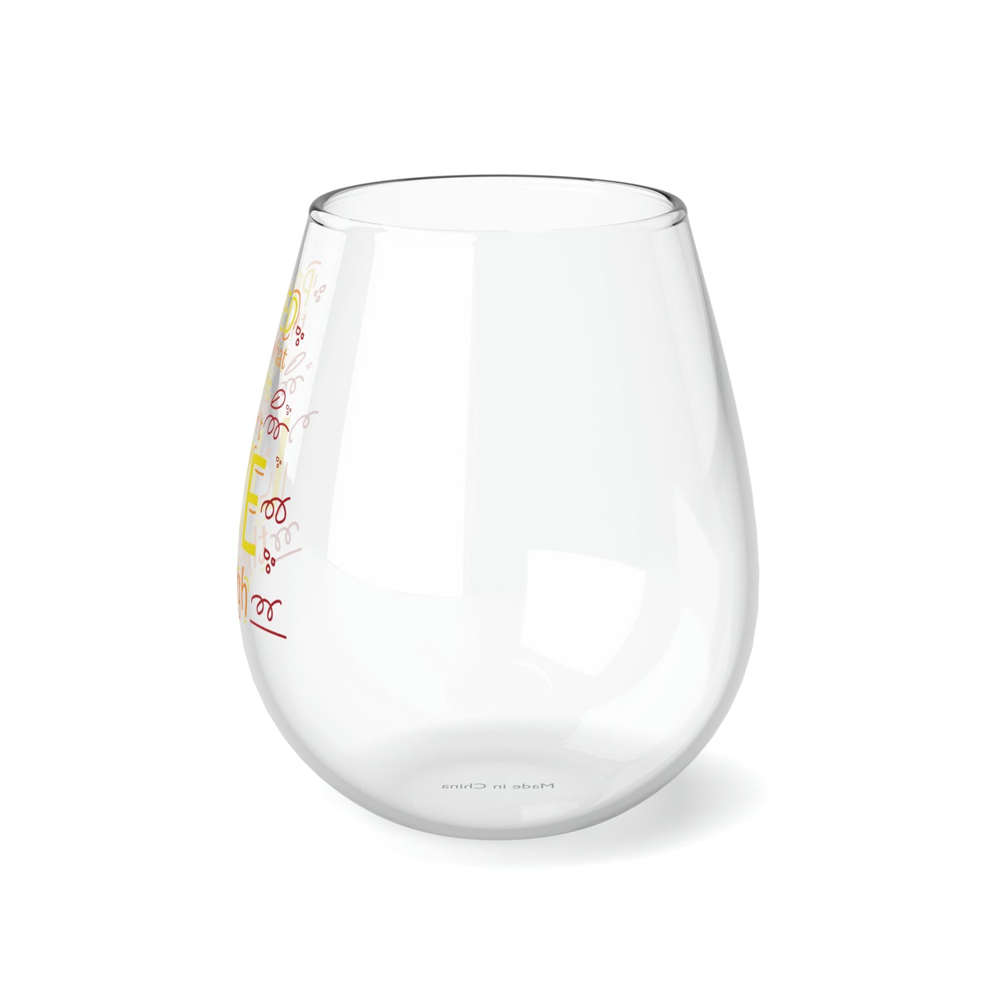 Prayed Through What I Thought I Couldn't Live Through Stemless Wine Glass, 11.75oz