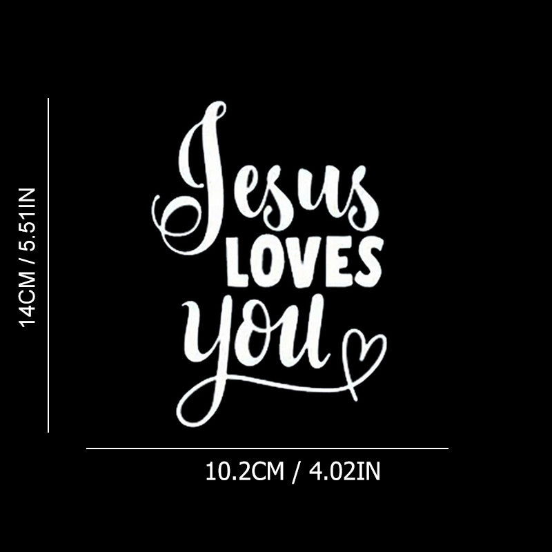 Jesus Loves You Christian Bumper Stickers claimedbygoddesigns