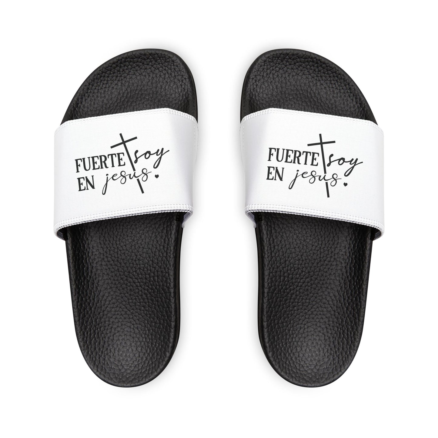 Youth Spiritual Statement Spanish Christian Sandals | Removable-Strap, Summer Footwear, Kids' Casual Shoes, Faith-Inspired Comfort, Fun & Stylish