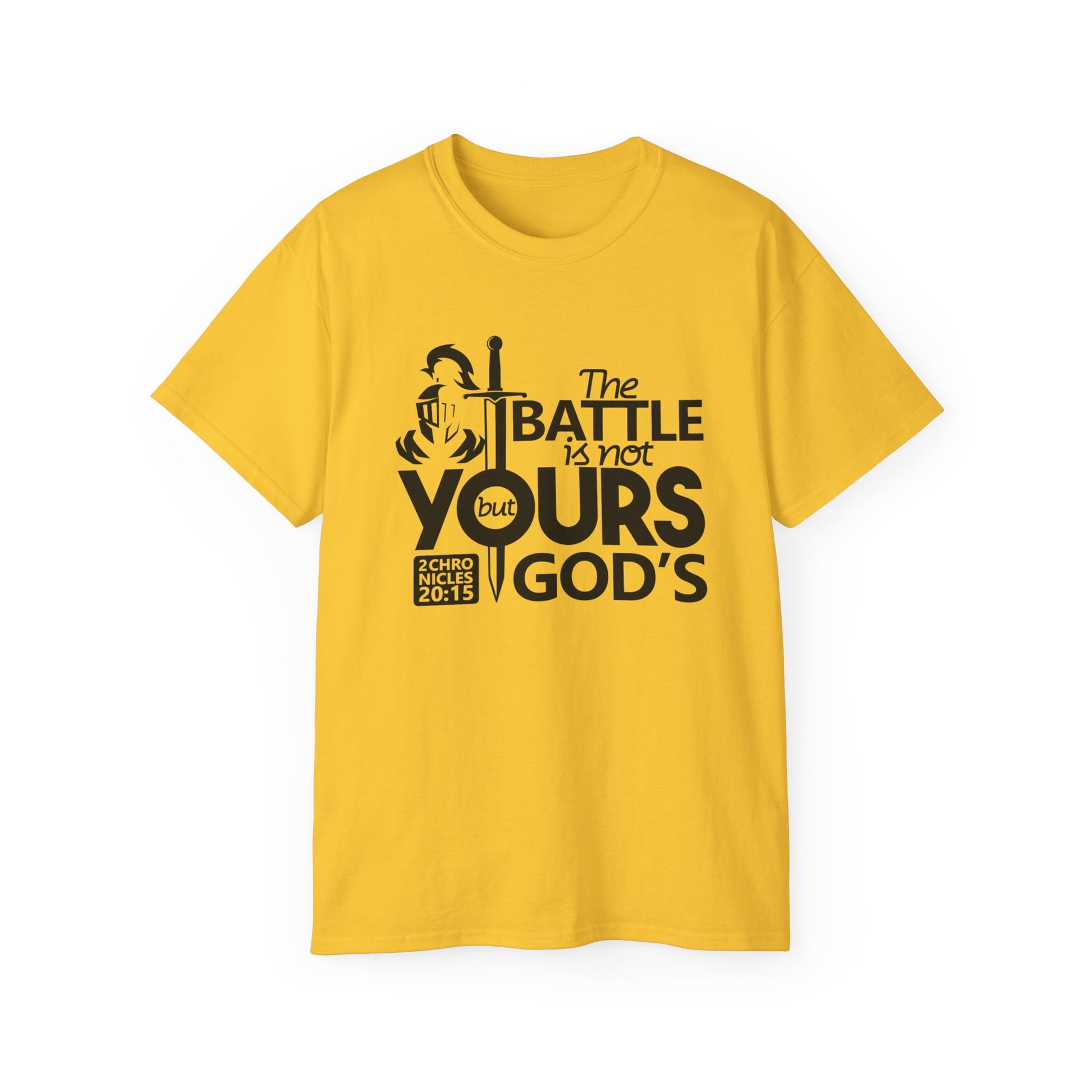 The Battle Is Not Yours But God's Unisex Christian Ultra Cotton Tee Printify