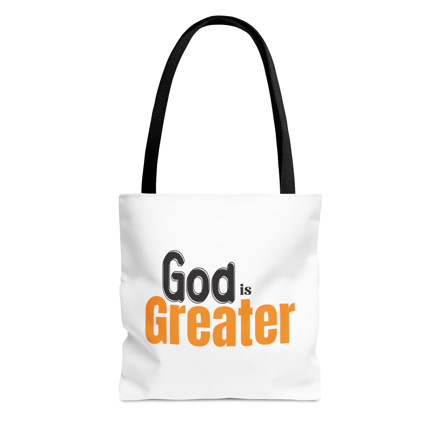 God Is Greater Christian Tote Bag Printify