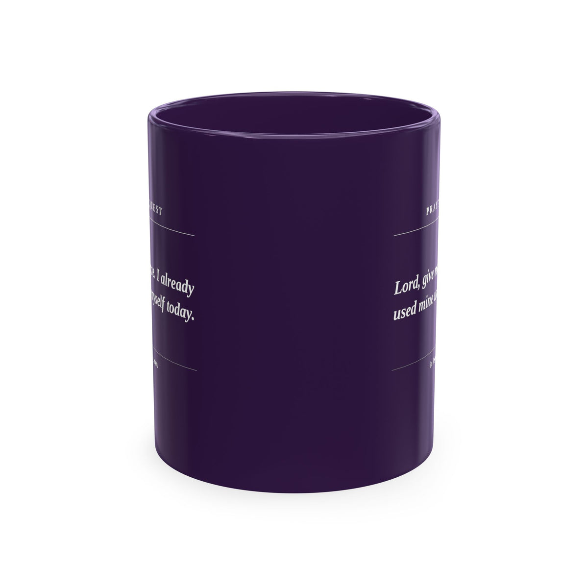 Prayer Request Mug — Inspirational Christian Coffee Cup with Daily Prayers