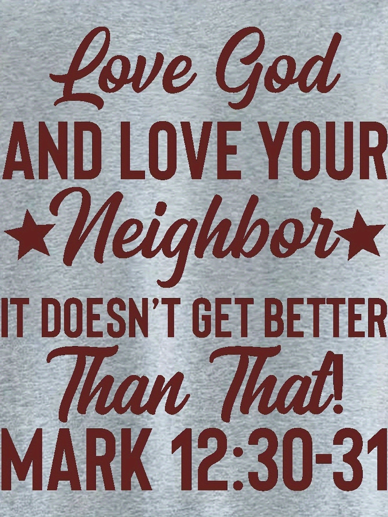 Mark 12:30-31 LOVE GOD AND LOVE YOUR NEIGHBOR Youth Christian Pullover Sweatshirt claimedbygoddesigns