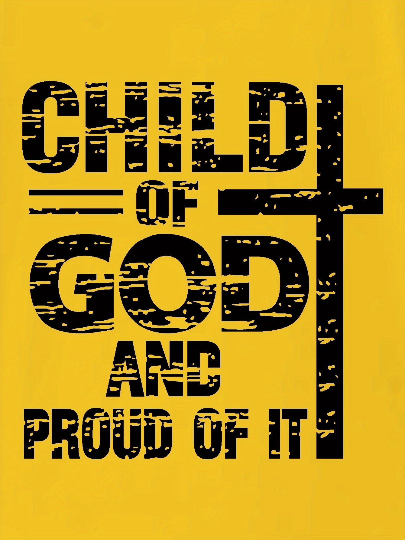 CHILD OF GOD And Proud Of It Youth Christian T-shirt claimedbygoddesigns