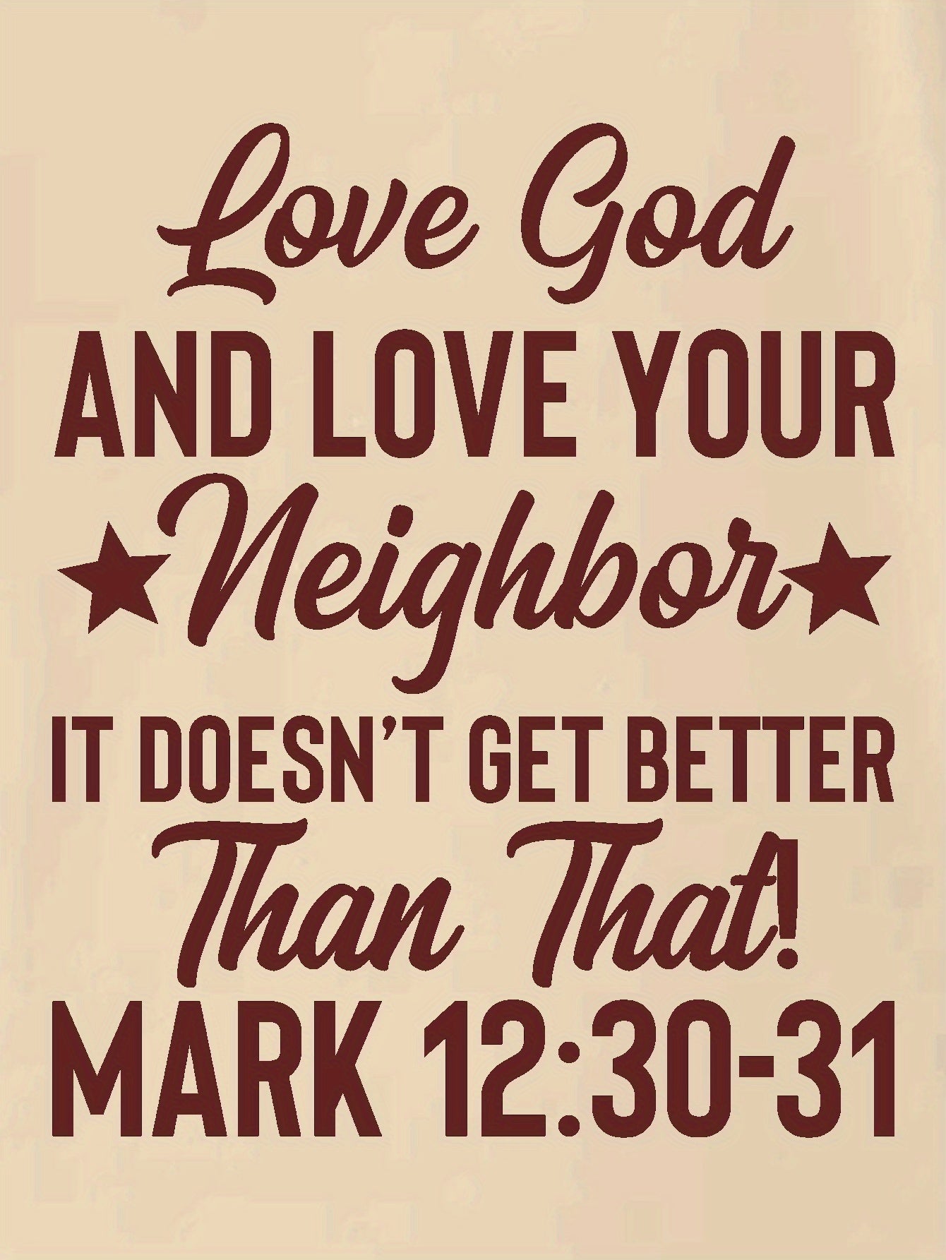 Mark 12:30-31 LOVE GOD AND LOVE YOUR NEIGHBOR Youth Christian T-shirt claimedbygoddesigns