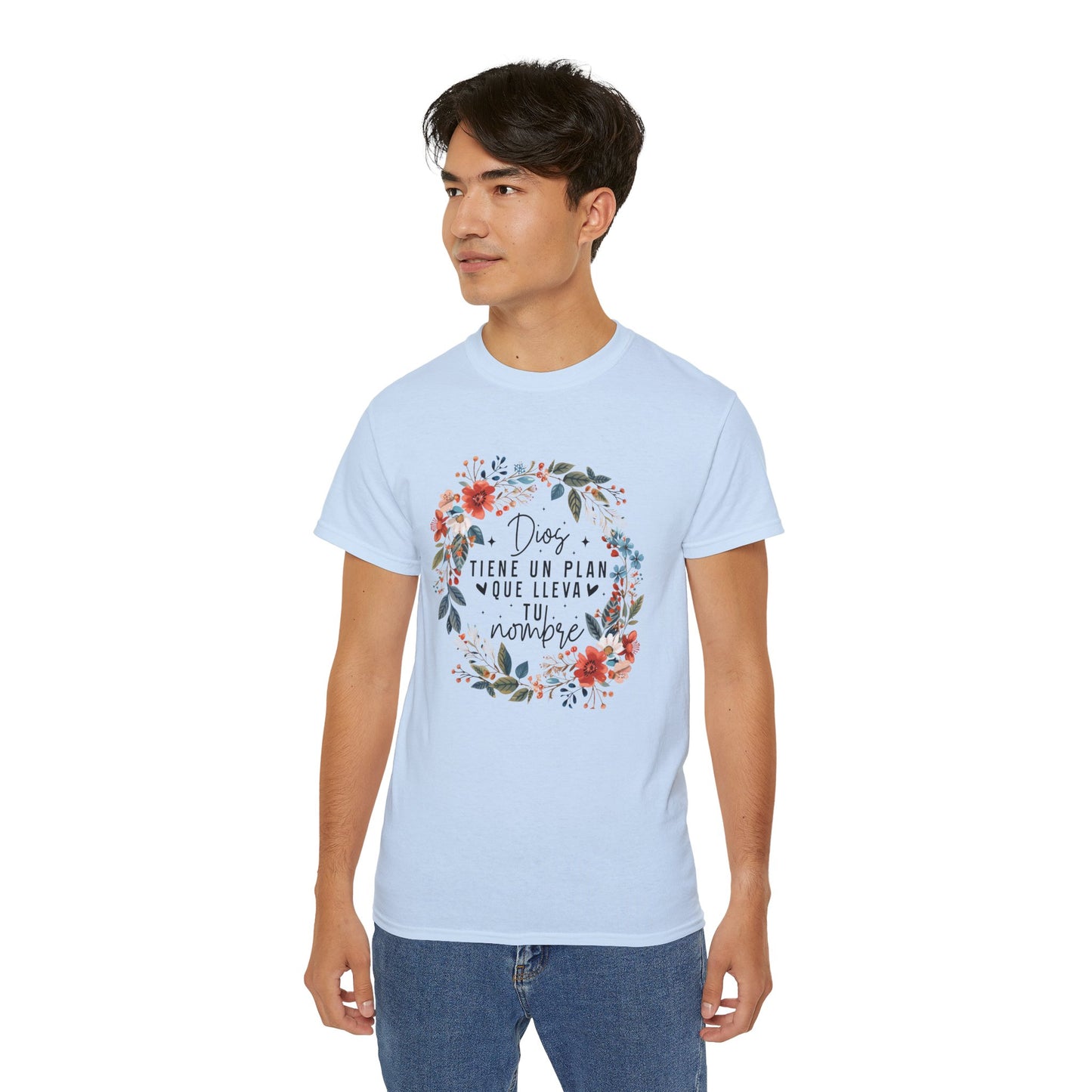 DIOS TIENE UN PLAN QUE LLEVA TU NOMBRE Christian Spanish Unisex T-shirt Printify