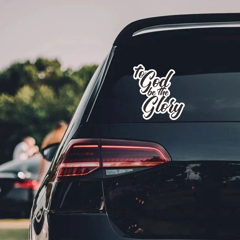 5pcs To God Be The Glory Christian Bumper Stickers claimedbygoddesigns
