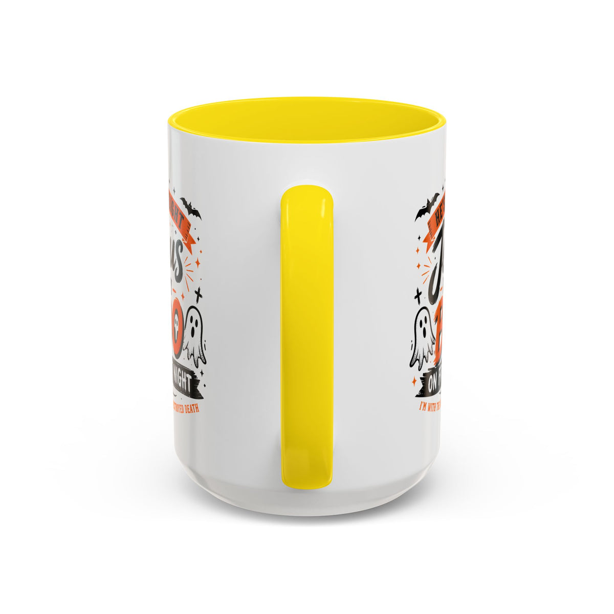 Christian Coffee Mug — "He's My Light, Jesus Is My Boo" Halloween Accent Mug