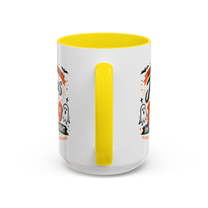 Christian Coffee Mug — "He's My Light, Jesus Is My Boo" Halloween Accent Mug